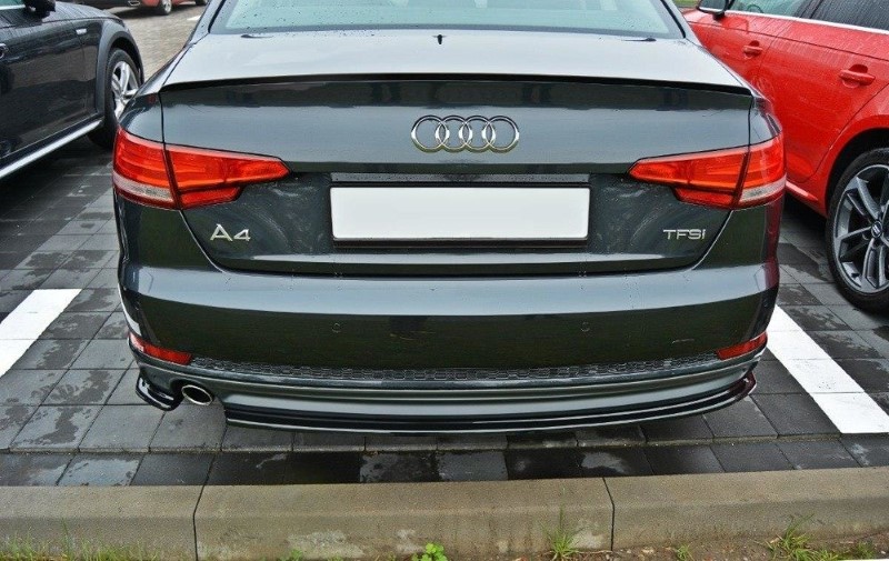 Spoilerkap Audi A4 S-Line B9 Glanzend Zwart Maxton