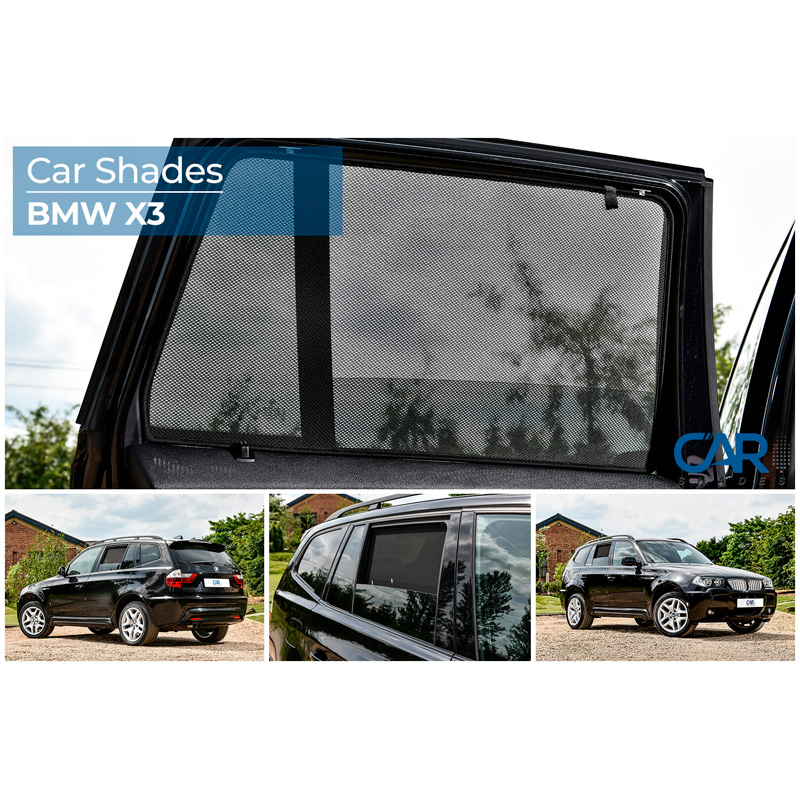 Set Car Shades (achterportieren)  BMW X3 E83 2003-2010 (2-delig)