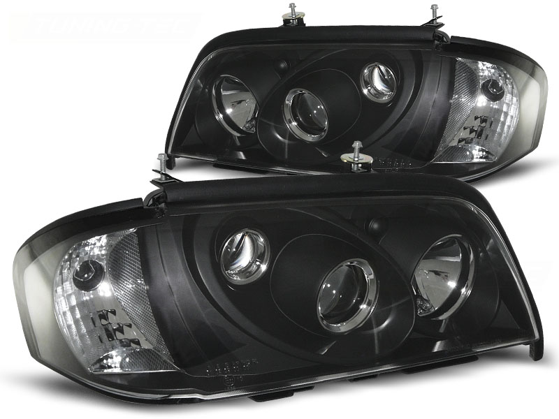 Koplampen Mercedes W202 93-00 Zwart