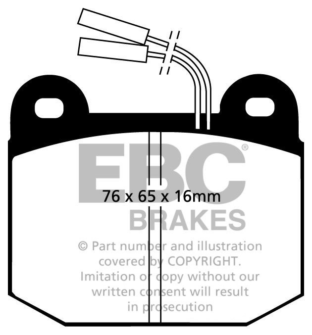 EBC Brakes ALFA ROMEO Alfa 75 2.0 TS 89-92 Remblokken voorzijde