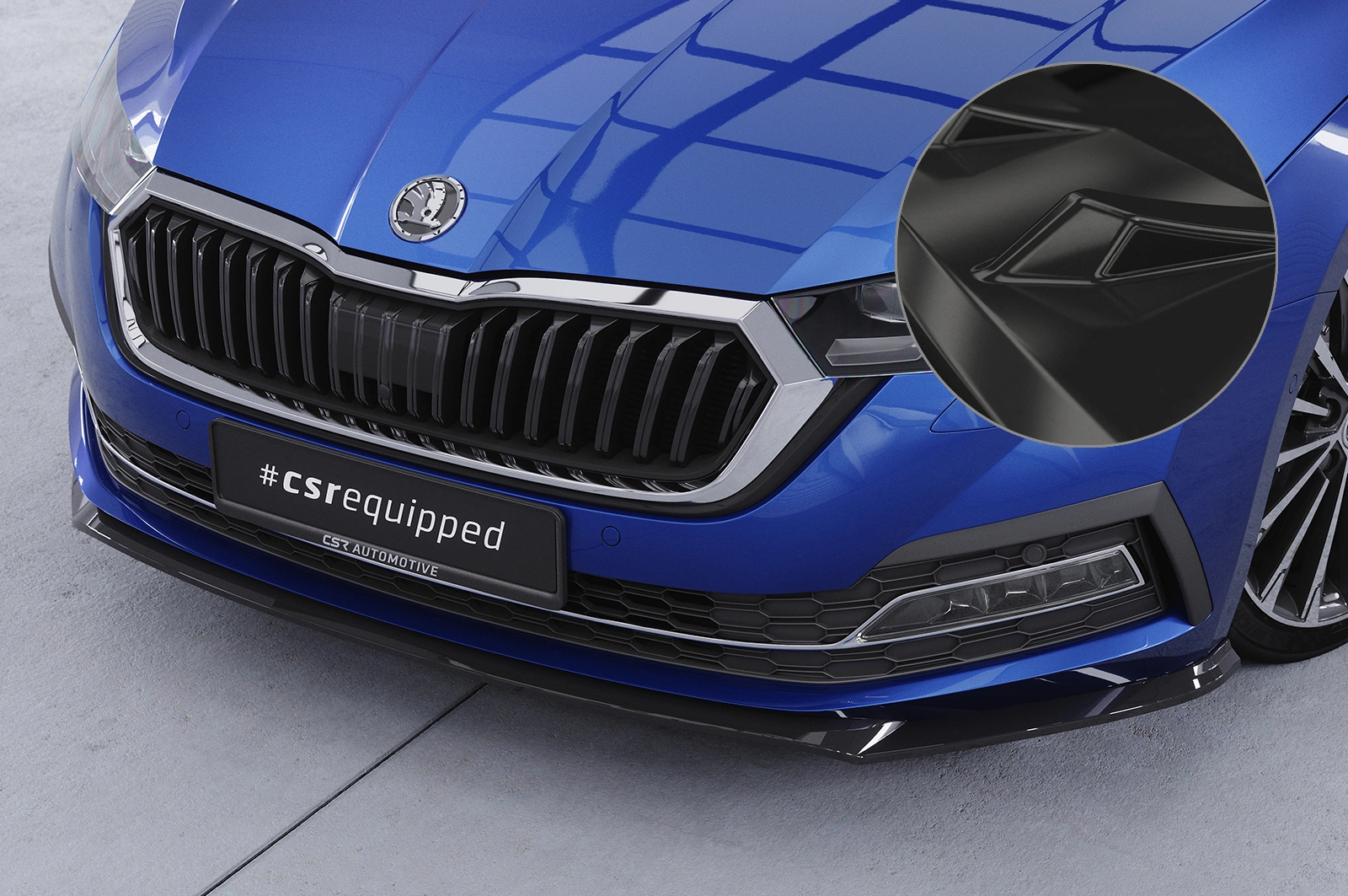 Voorspoiler Skoda Octavia 4 Glans Zwart (2019-) van CSR Automotive