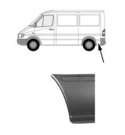 eindstuk, 26cm, rechts Mercedes Sprinter, 1995-2006