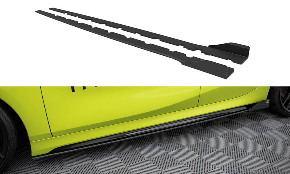 Zijskirts met Canards BMW 1 Serie M Pakket / M135i F40 Maxton Street Pro