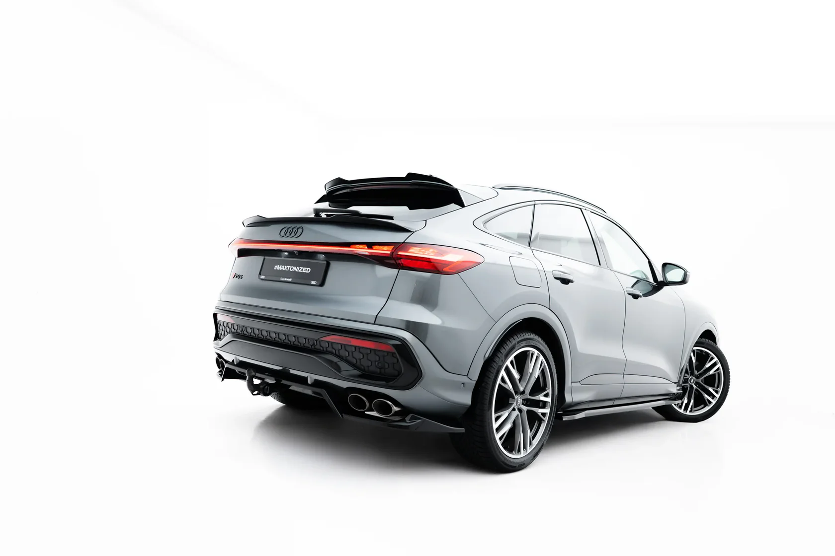 Diffuser Audi SQ5 Sportback / SUV Mk3 Maxton Glans Zwart