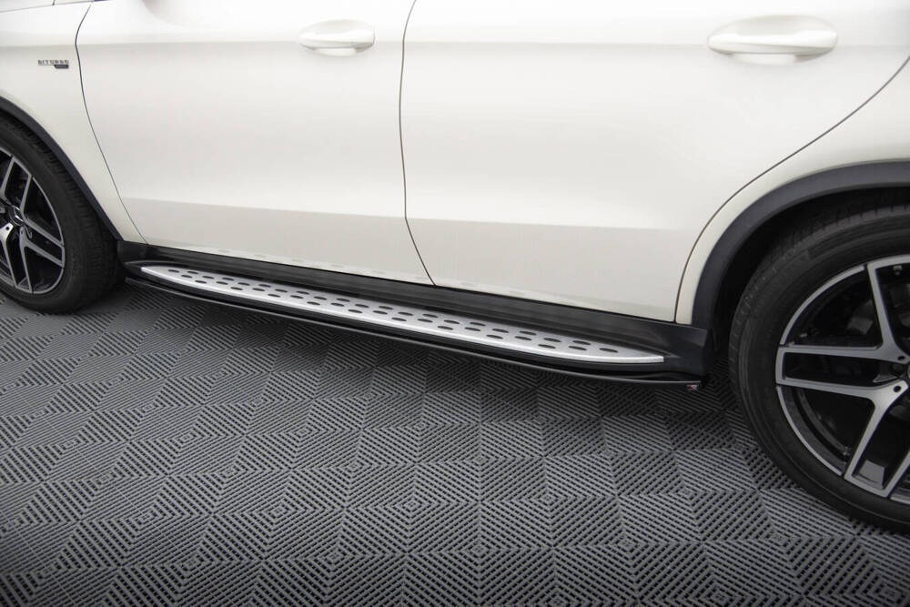 Zijskirts Mercedes GLE Coupe AMG Pakket C292 Maxton Glans Zwart