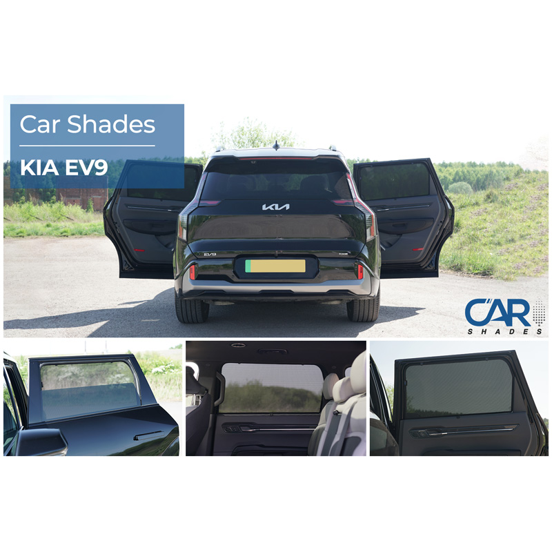 Set Car Shades (achterportieren)  Kia EV9 (MV) 2023- (2-delig)