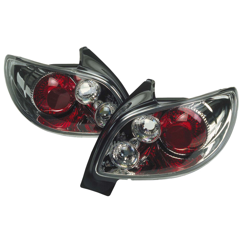 Set Achterlichten  Peugeot 206 CC - Chroom