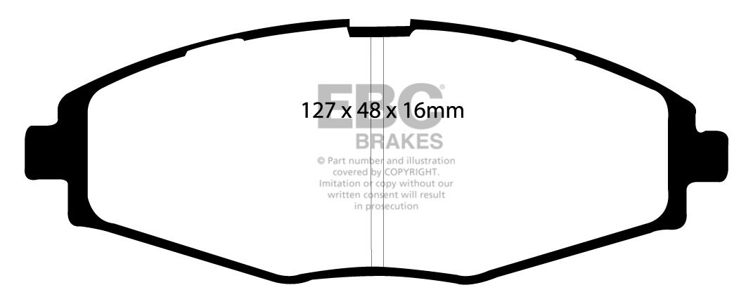 EBC Brakes PEUGEOT 204 1.4 68-72 Remblokken voorzijde