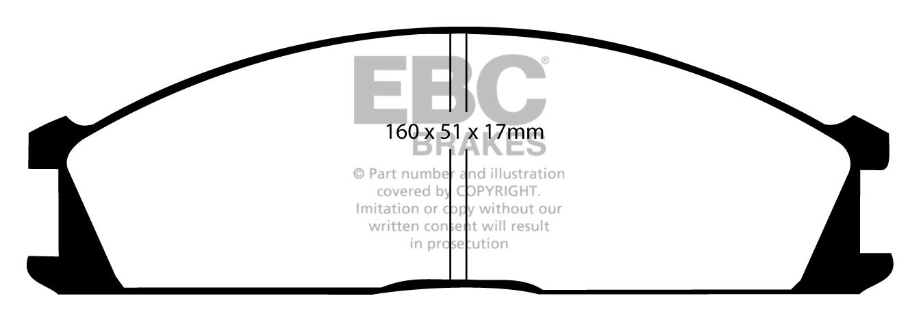 EBC Brakes SUBARU SVX 3.3 92-98 Remblokken voorzijde