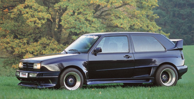 Voorbumper met uitsparing mistlicht Breedversie ll VW Golf II Po