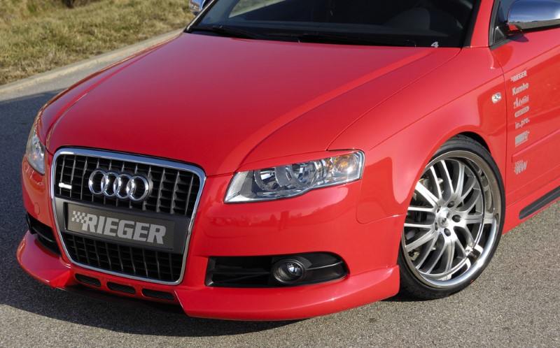 Voorspoiler zonder 3 extra air-intakes Audi A4 8E B7 11.04 Rieger