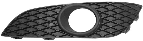 Bumper Grill links ASRTA H. 07-09 ZWART