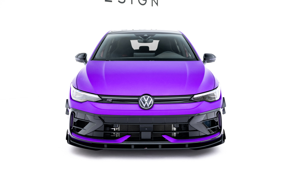 Street Pro Voorspoiler + Flaps Volkswagen Golf R Mk8 Facelift
