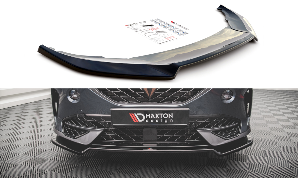 Voorspoiler V.3 Cupra Formentor Maxton Glans Zwart