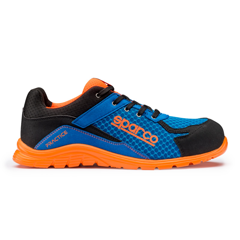 Sparco Lichtgewicht Werkschoenen Practice S1P Niki Blauw/Oranje Maat 43