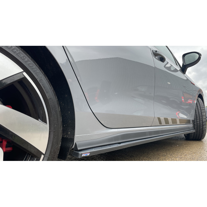 RGM Set Sideskirts  Volkswagen Golf VIII Hatchback GTi/R-Line 09/2020- - Zwart (ABS)