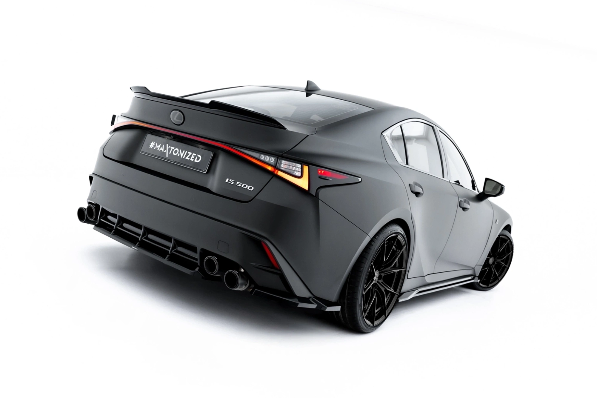 Diffusor Zij-Splitter Lexus IS 500 Mk3 Facelift 2 (XE30) Maxton Glans Zwart