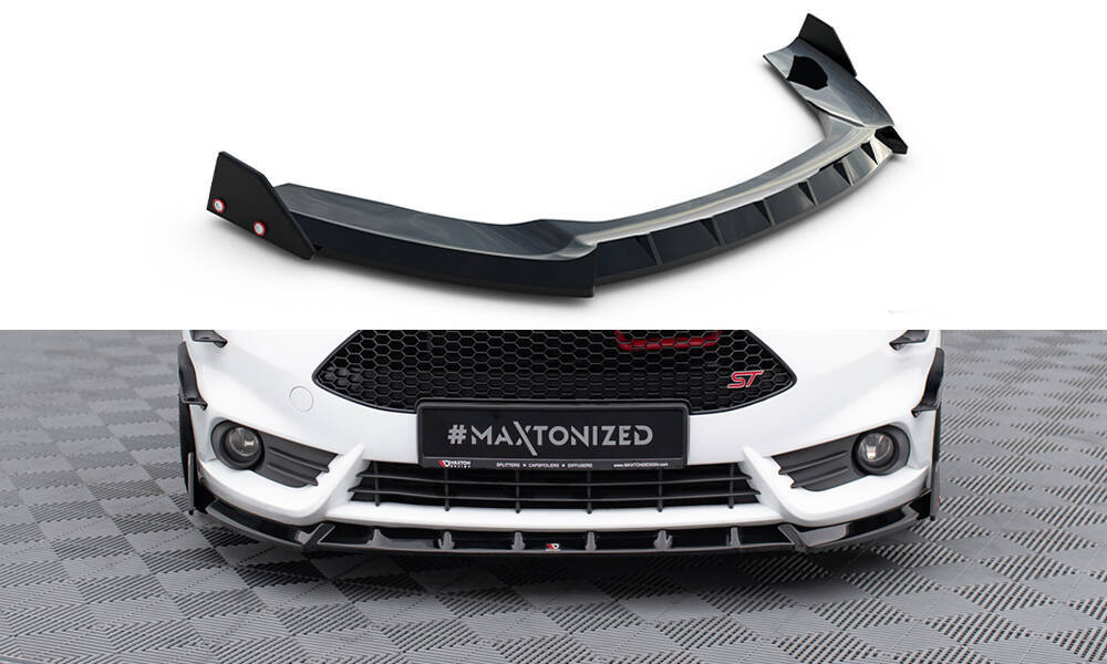 Voorspoiler V.6 Ford Fiesta ST MK7 Facelift