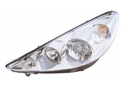 koplamp, H1+H7, elektr verstelb, incl stelmotortje, links Peugeo