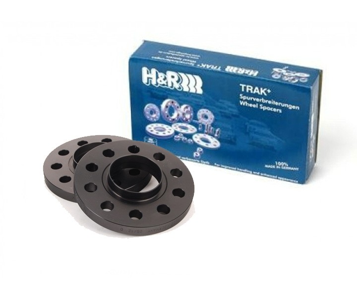 H&R DR-Systeem Spoorverbreders 11mm 5x114,3 - Naaf 66,0mm - Boutmaat M12x1,5 -  Alpine/Renault/Dacia/Mercedes - Zwart