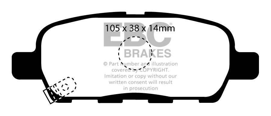 EBC Brakes NISSAN Juke 1.6 2010-.. Remblokken achterzijde greens