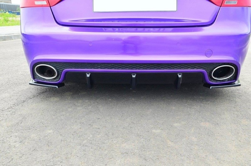 Achter Aanzet Audi RS5 8T /  8T FL Glanzend Zwart