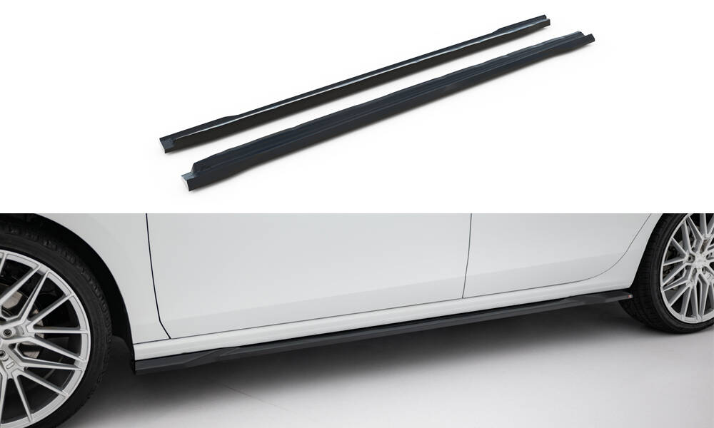 Zijskirts Volkswagen Passat B9 Maxton Glanzend zwart