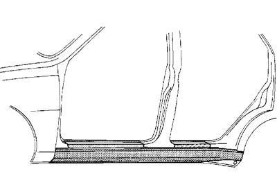 dorpel, links VW Passat, 1993-1996