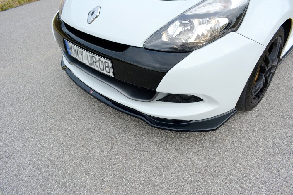 Voorspoiler Renault CLIO RS MK3 Facelift Glans zwart
