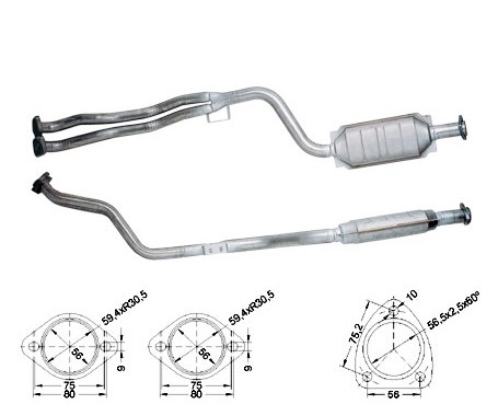Mercedes C200T 1998 cc 100 Kw / 136 cv T202 Magnaflow CAT Bouwja