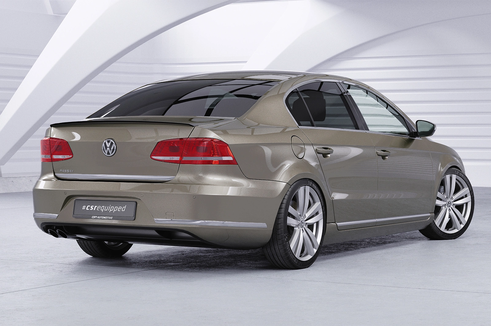 Achterspoiler voor VW Passat B7 Typ 3C Glans Zwart (2010–2014) – CSR Automotive