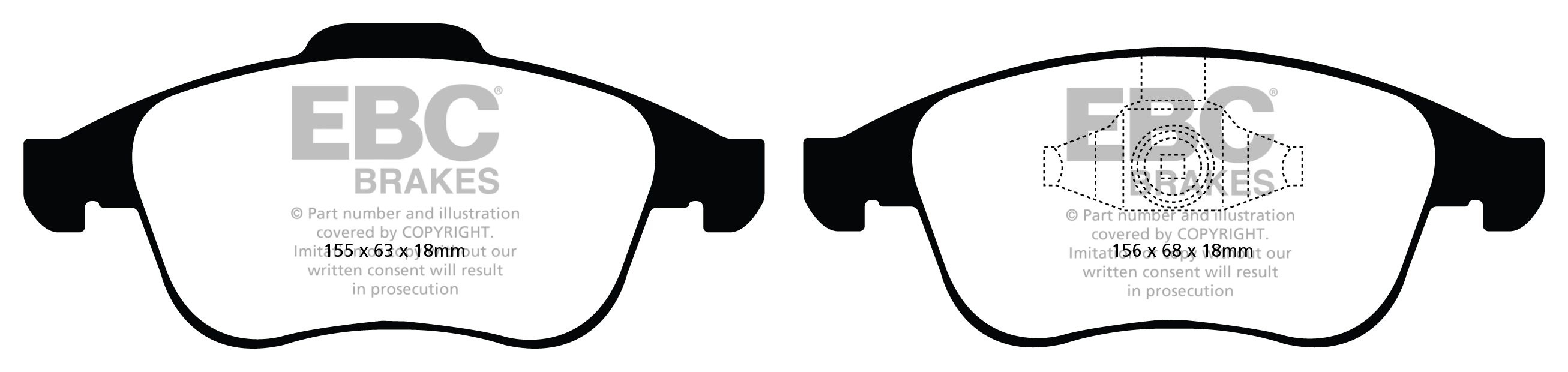 EBC Brakes RENAULT Laguna 3 3.0 TD 2008-.. Remblokken voorzijde