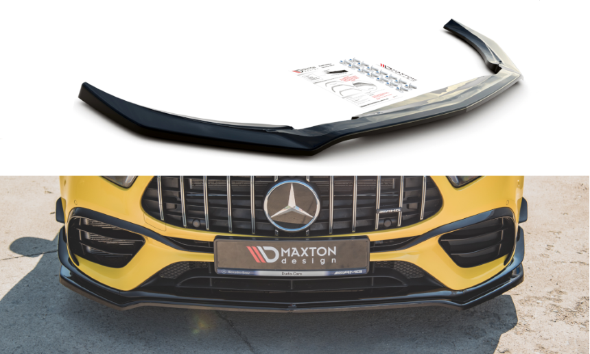 Voorspoiler Mercedes-AMG A45 S W177 Maxton Design glans zwart