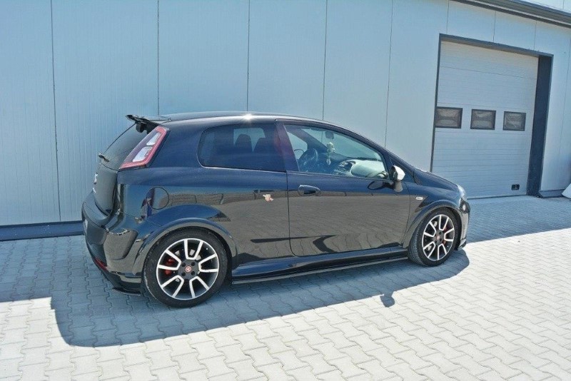 Zijskirts Diffusers Fiat Punto Evo Abarth Glanzend Zwart