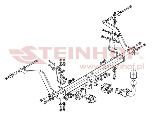 Trekhaak Renault Megane I Scenic (excl. 4x4) 1996-06/2003