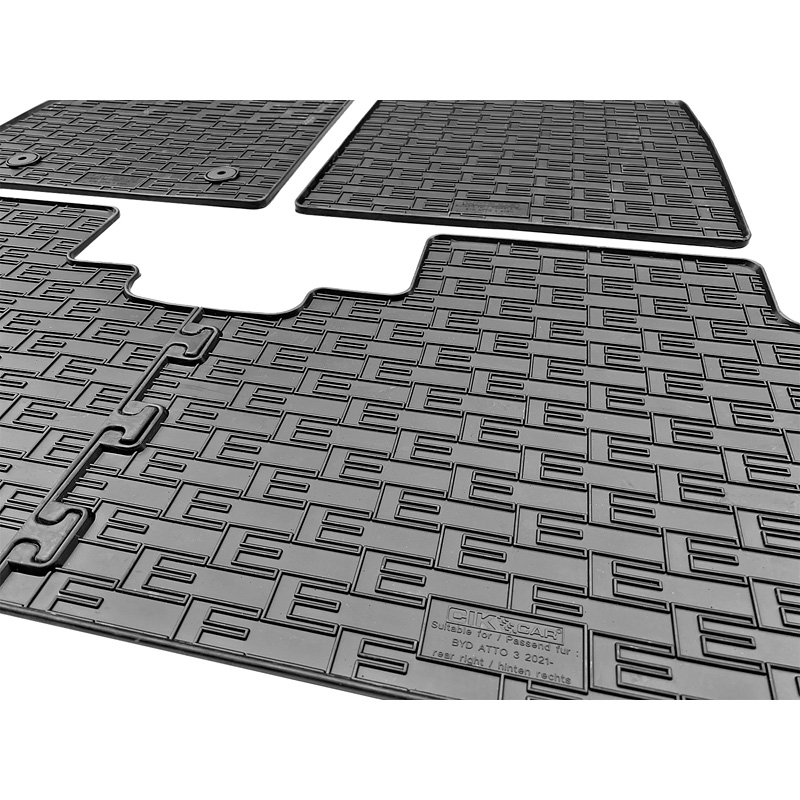 Rubber matten  BYD Atto 3 2022- (4-delig + montagesysteem)