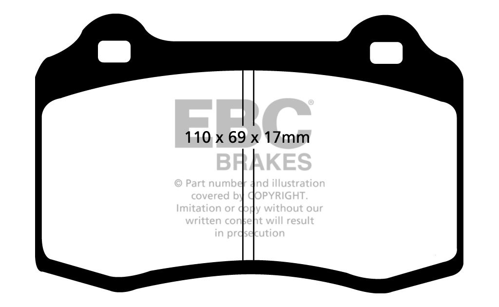 EBC Brakes ALFA ROMEO GTV 3.0 97-2003 Remblokken voorzijde
