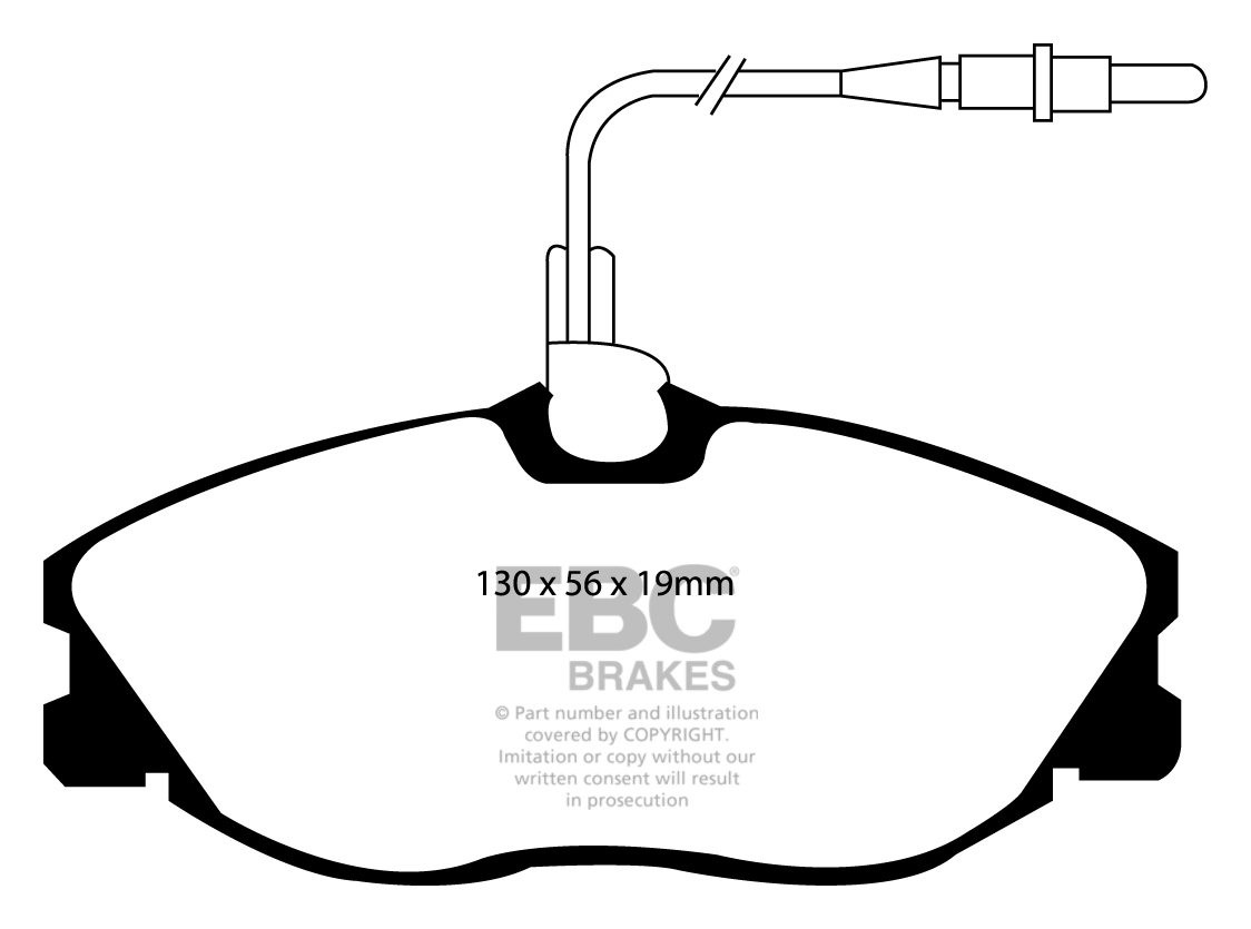 EBC Brakes CITROEN Xsara 2.0 16v 98-2002 Remblokken voorzijde gr