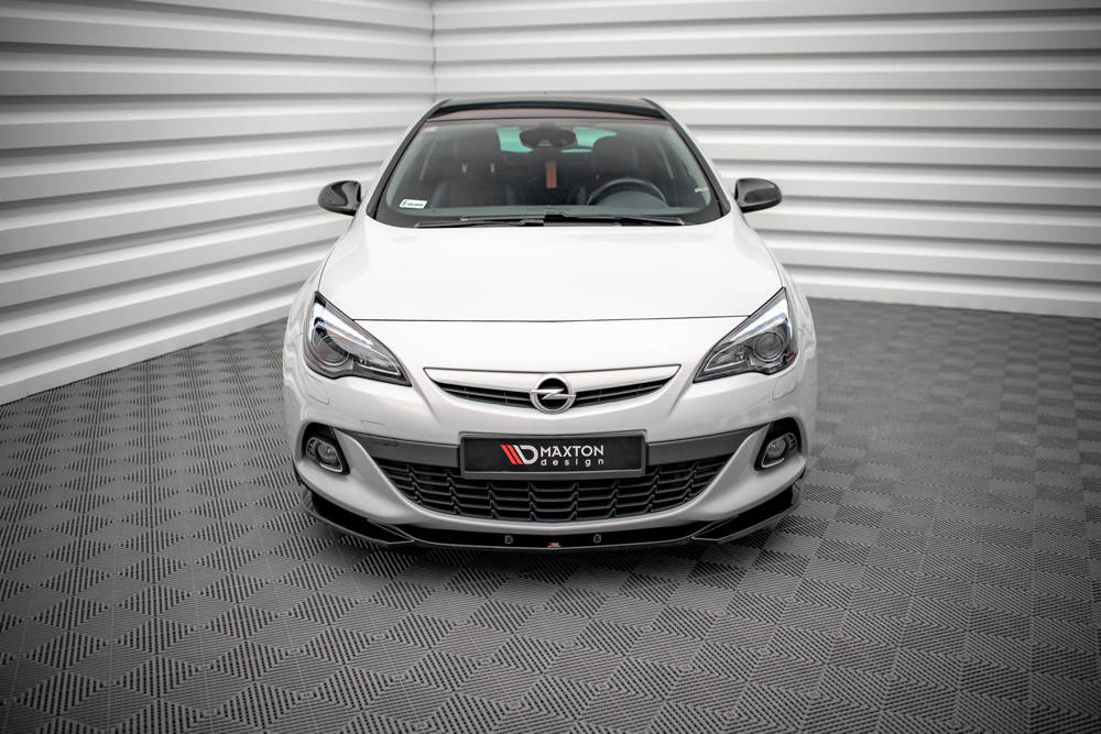 Voorspoiler V.1 Opel Astra J GTC OPC-Line Maxton Glans Zwart