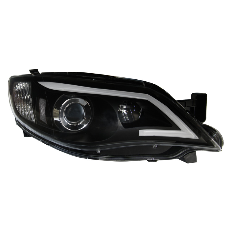 Set Koplampen in DRL-Look 'Light-Bar'  Subaru Impreza 2008-2014 - Zwart