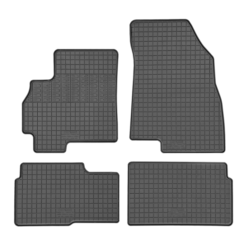 CIKCAR Rubber matten  Chery Tiggo 4 Hybrid 2025- (4-delig + montagesysteem)
