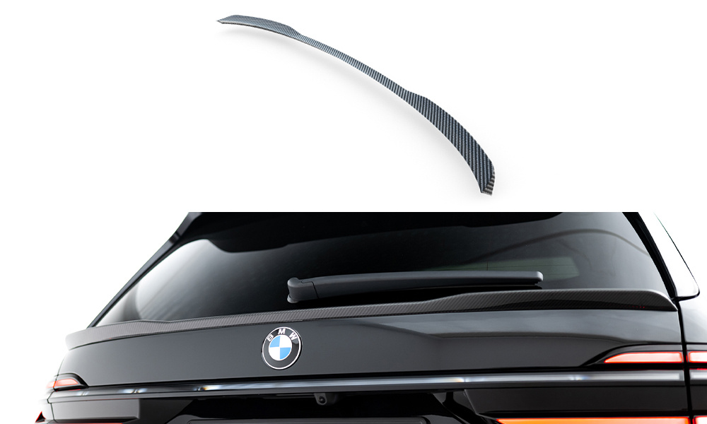 Carbon Fiber Spoiler Cap BMW X7 M-Pack G07 Facelift Maxton