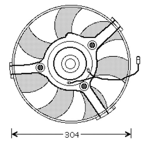 Radiator FAN COMPLEET AUDI A4Audi A6 4B 94-00 280mm 280 mm