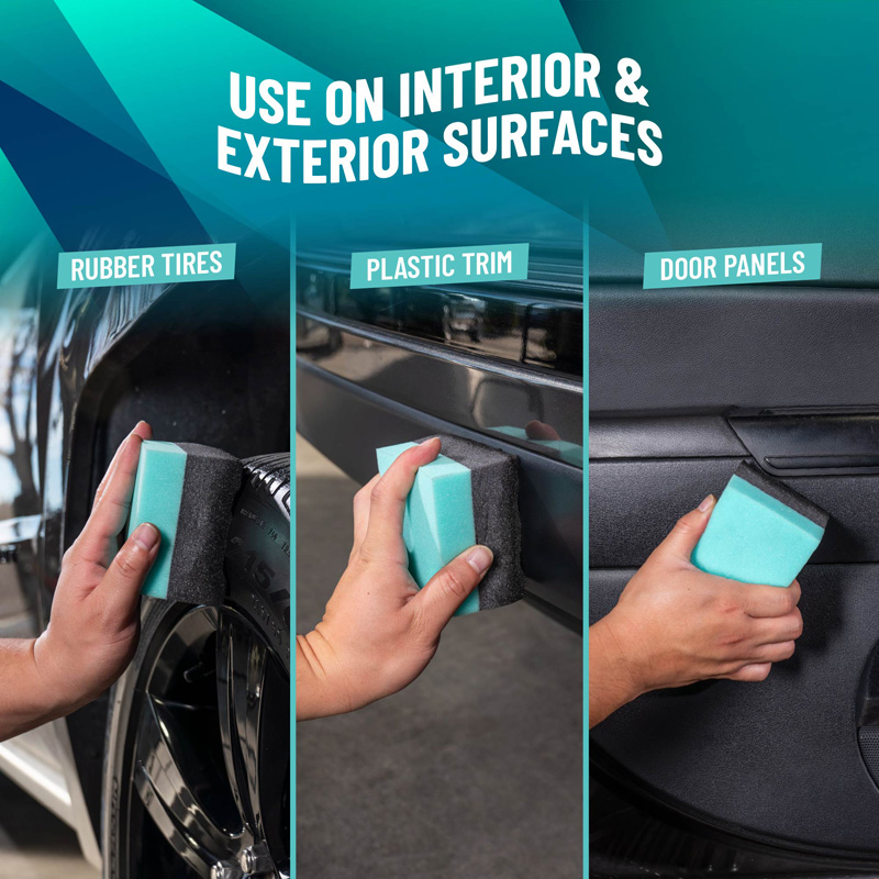 Chemical Guys Durafoam Contoured Large Tire Dressing Applicator Pad With Wonder Wave Technology