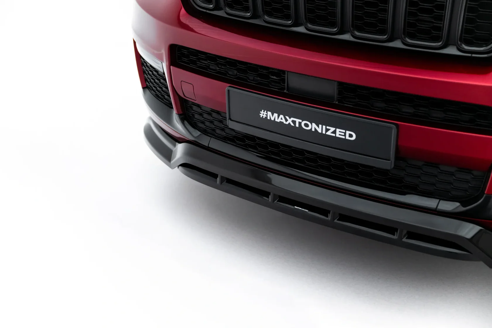 Voorspoiler Jeep Grand Cherokee L Mk5 Glanzend Zwart