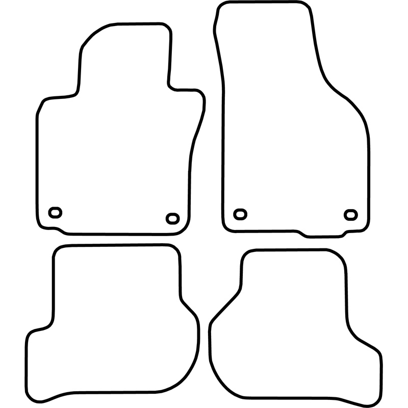 Automatten Velours  Volkswagen Golf V 2003-2007