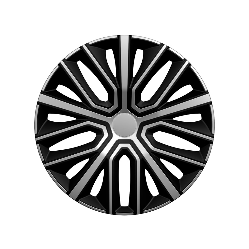 4-Delige Wieldoppenset Sinus 14-inch zilver/zwart