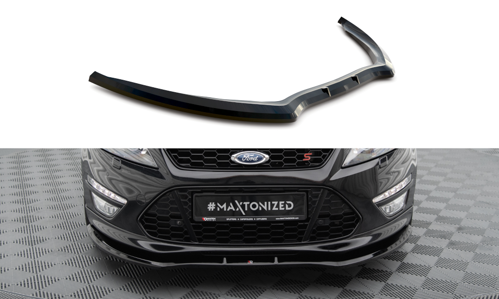 Voorspoiler V.1 Ford Mondeo ST-Line FL Maxton Glans Zwart