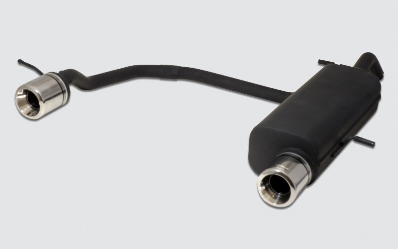 Einddemper duplex Citroen C3 2002-2009 RVS eindstuk 80mm