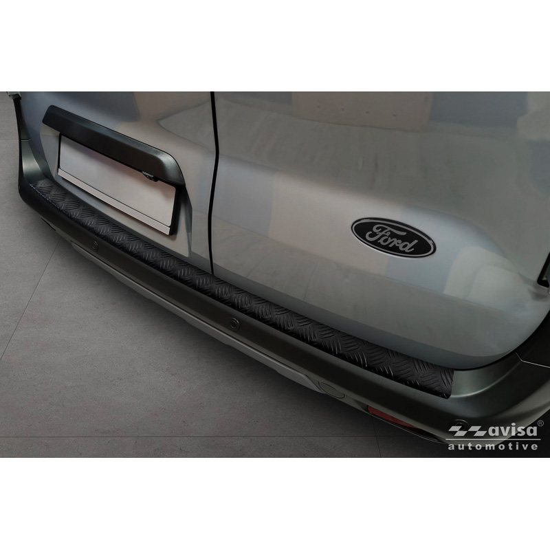 Avisa Matzwart RVS Achterbumperprotector  Ford Transit Courier II / Tourneo Courier II 2023- 'Riffled Plate'